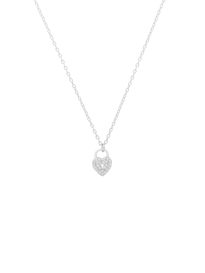 Collar Dije Mini Corazon Candado