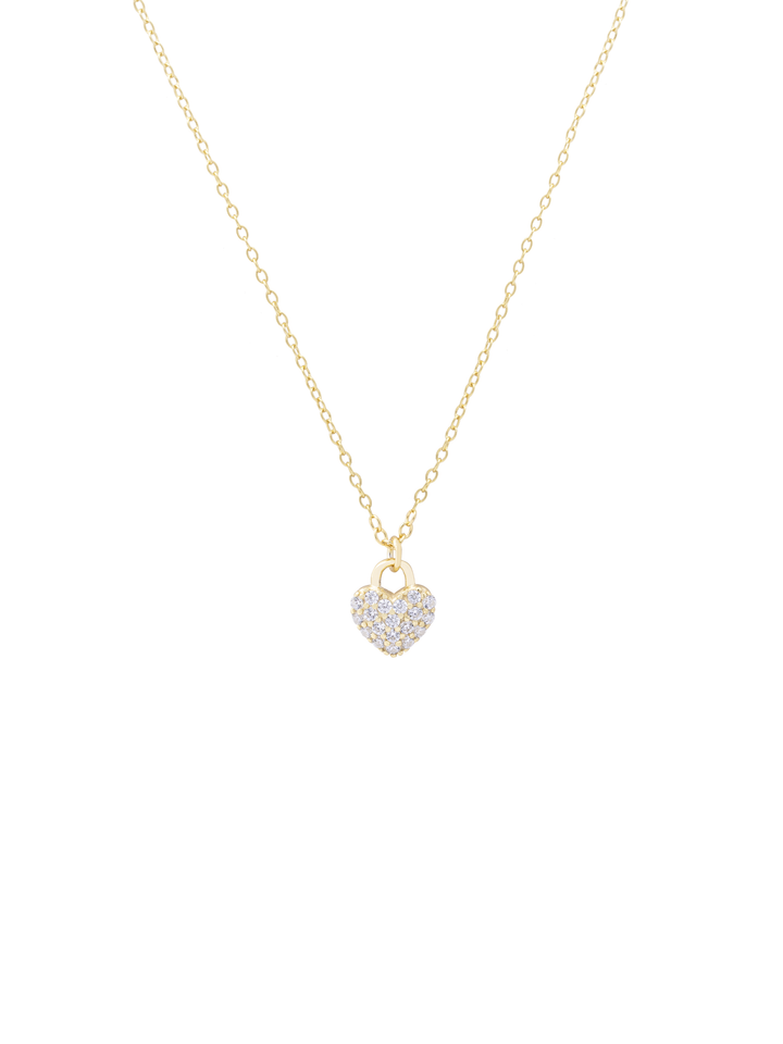 Collar Dije Mini Corazon Zirconias