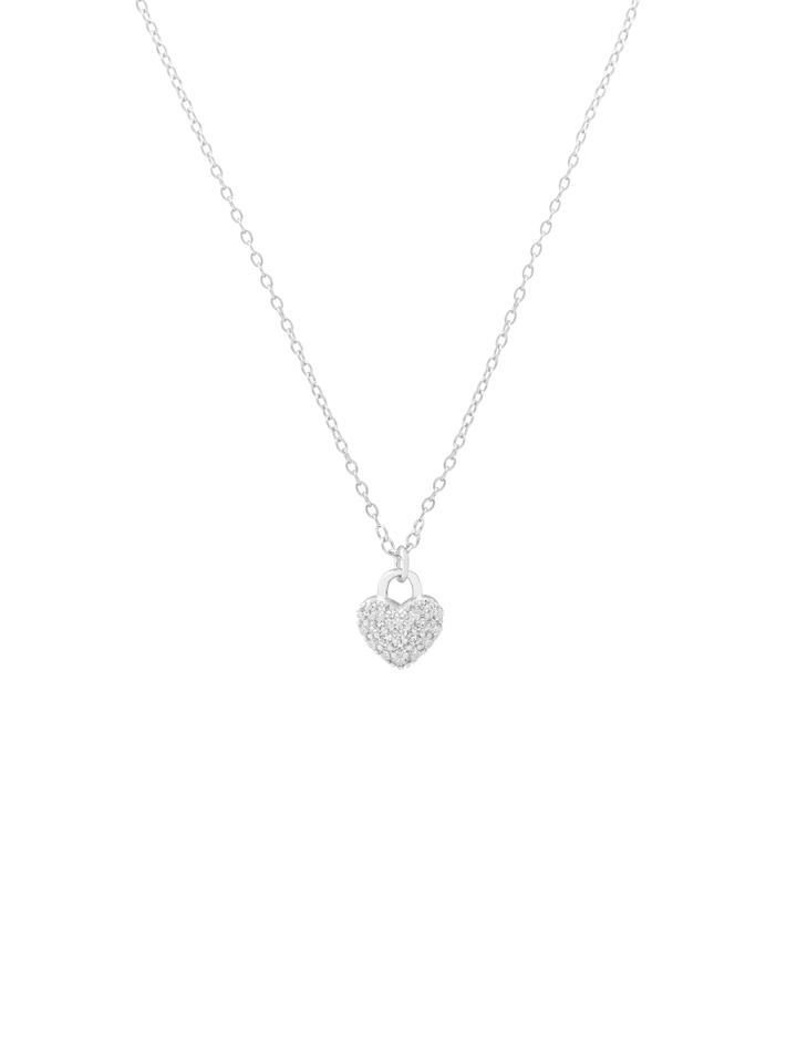 Collar Dije Mini Corazon Zirconias