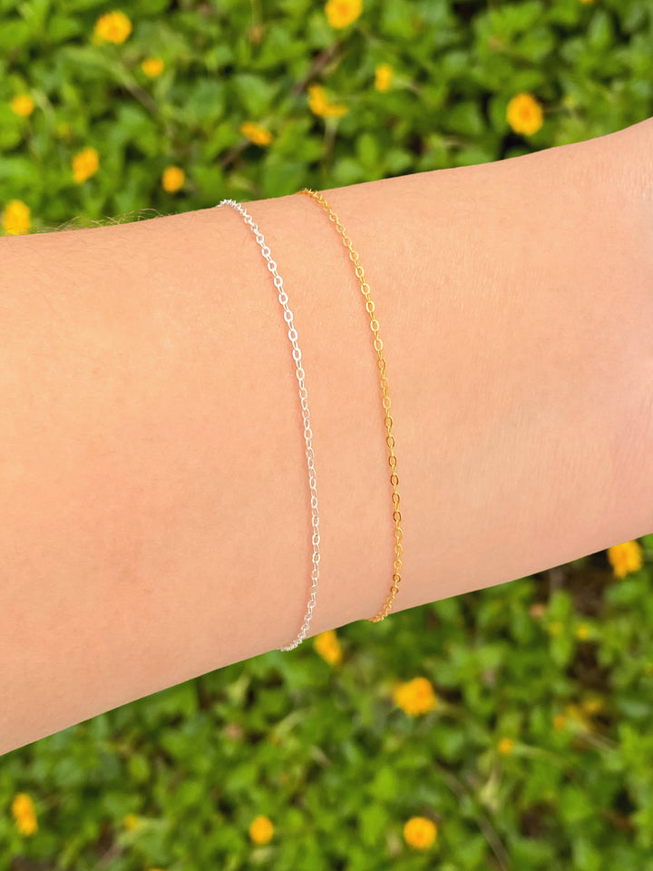 Pulsera Eslabon Delgado 1 mm