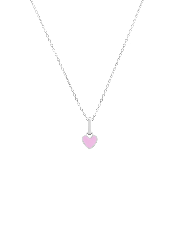 Collar Dije Corazon Rosa