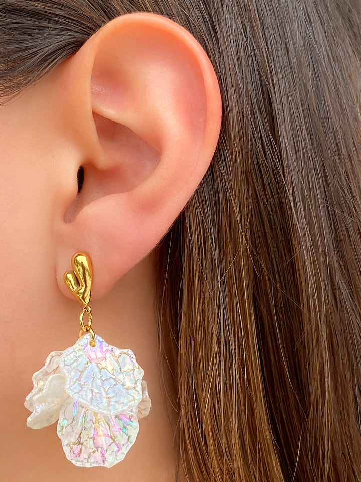 Par Arete Hojas Tornasol