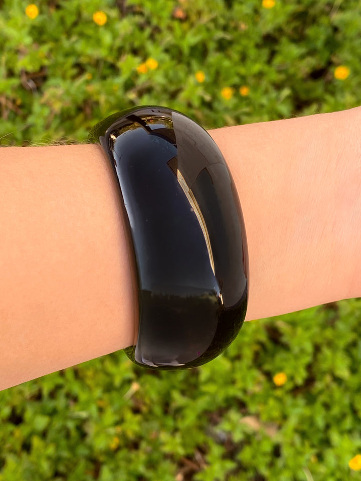 Brazalete Cerrado Chunky Negro