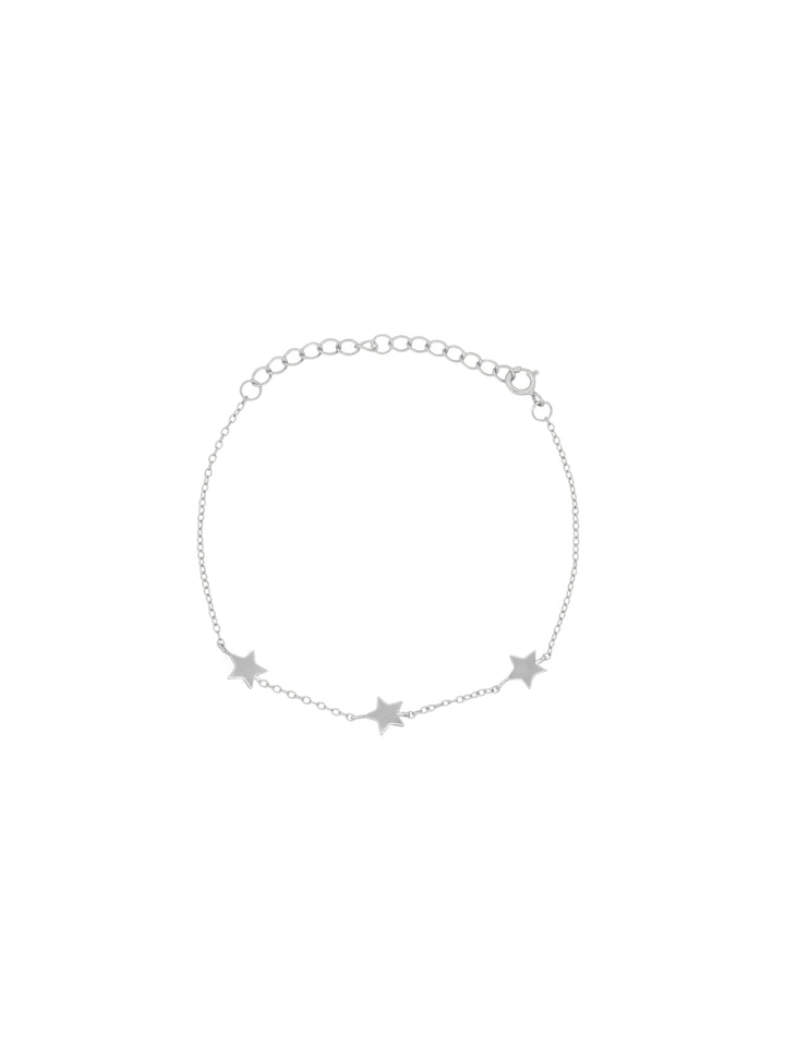 Pulsera Con Tres Estrellas Lisas