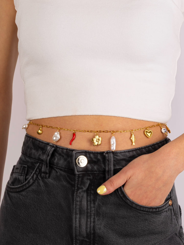 Cadena Para Cintura Con Dijes