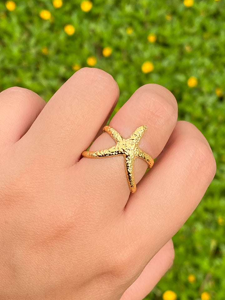Anillo Estrella De Mar Abierto