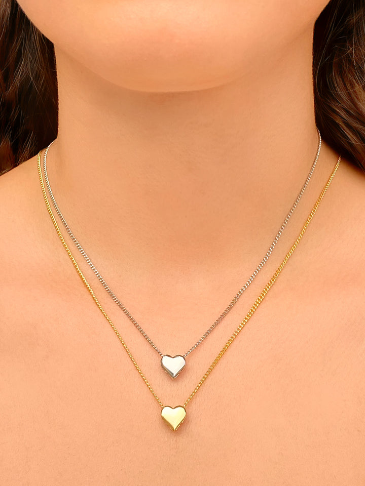 Collar Con Corazon Zirconias