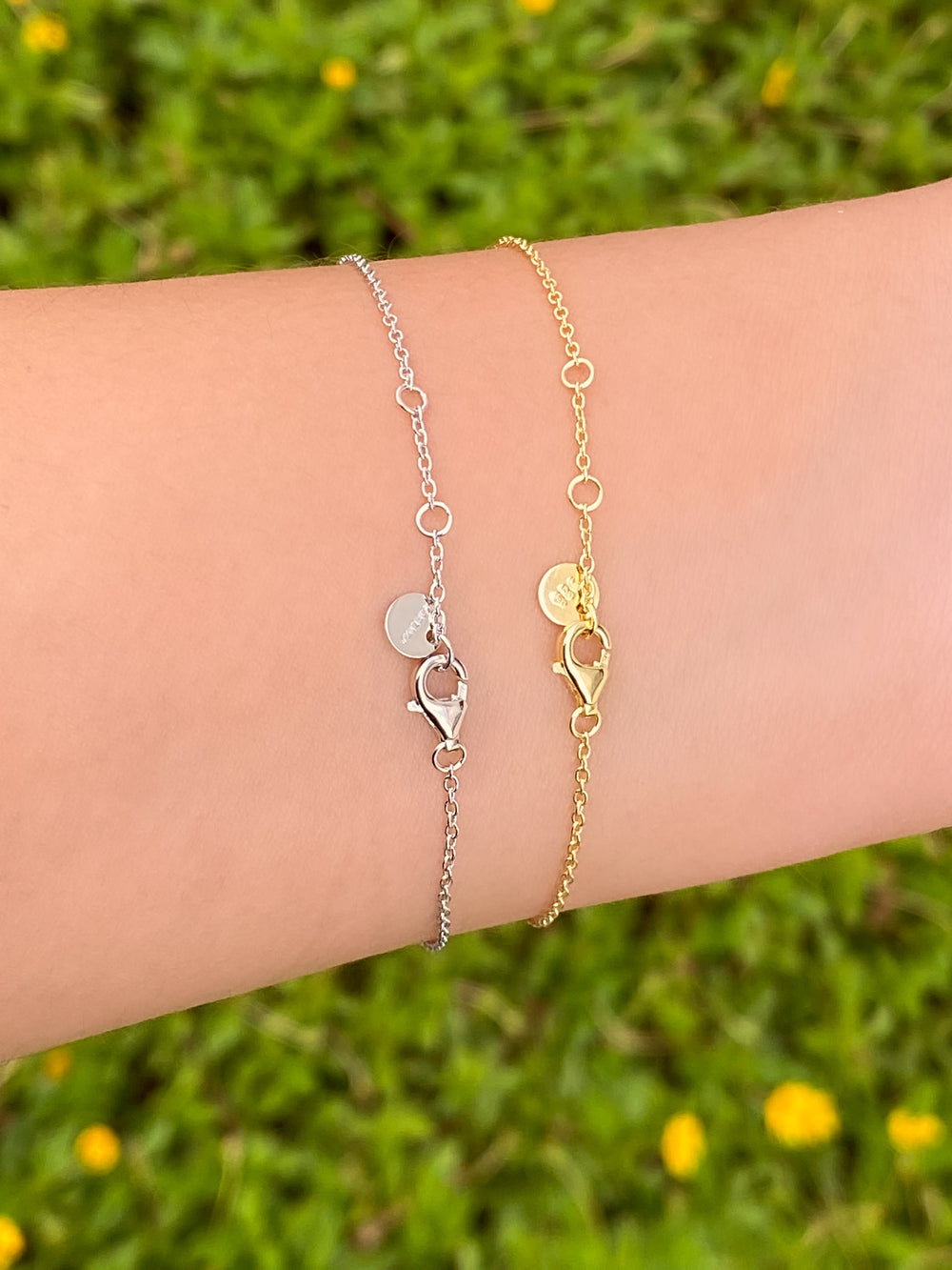 Pulsera Con Zirconia Redonda