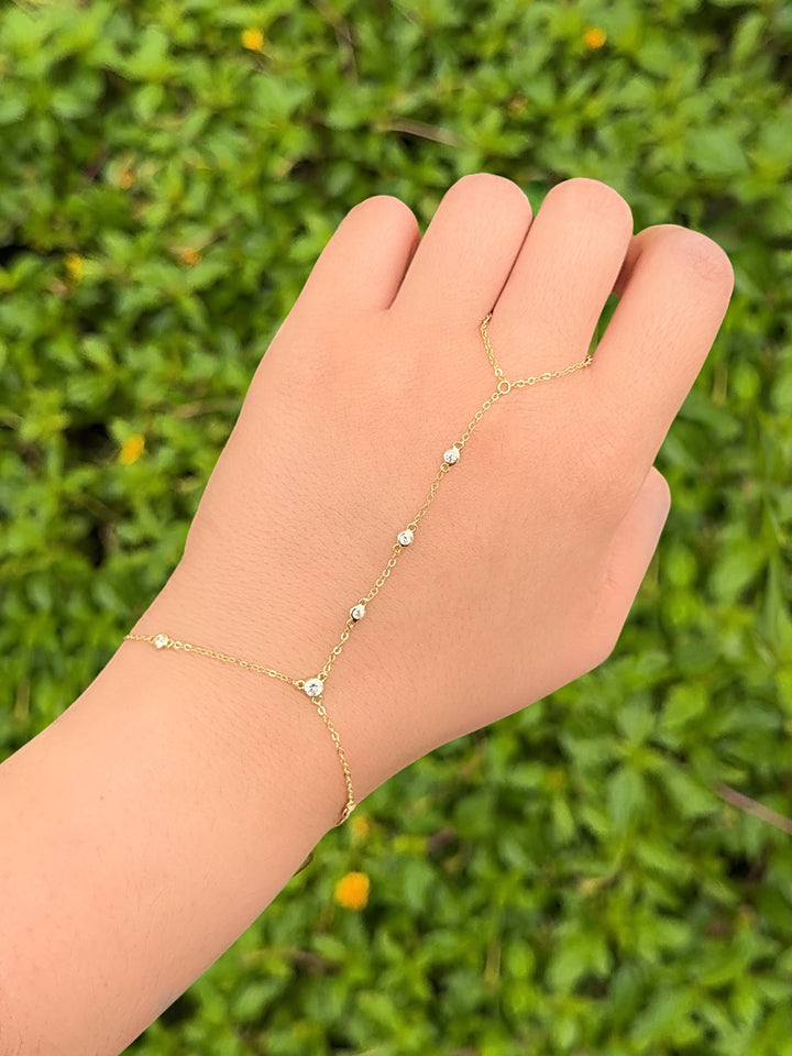 Pulsera Zirconias con Anillo