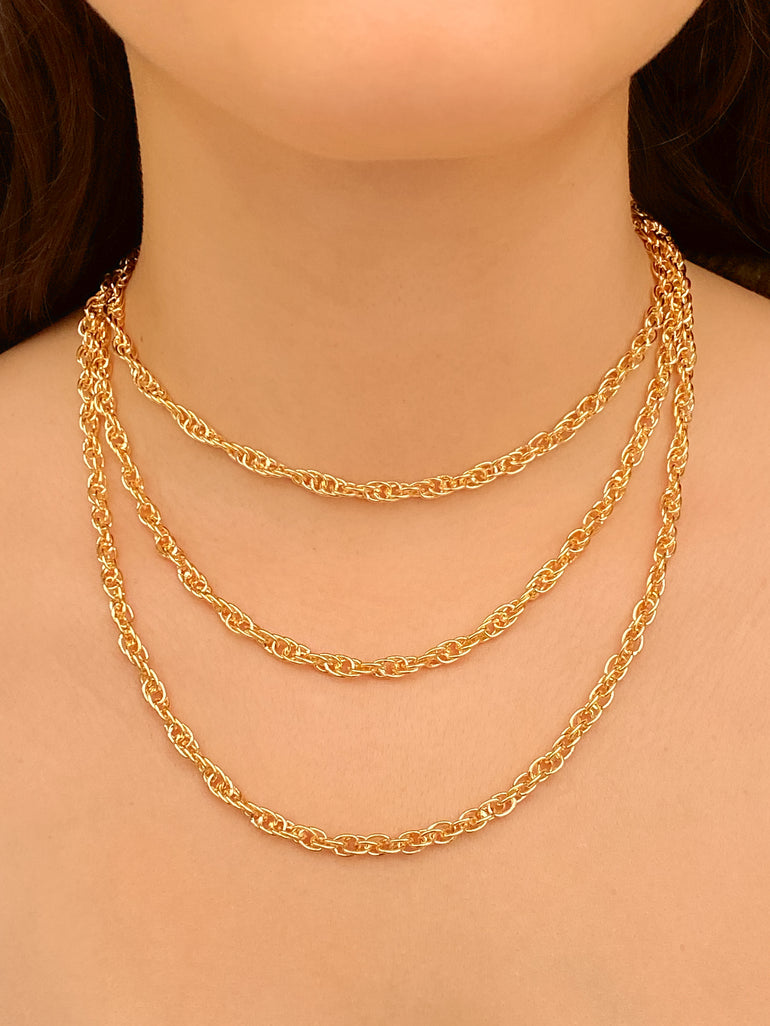 Collar Eslabones Entrelazados