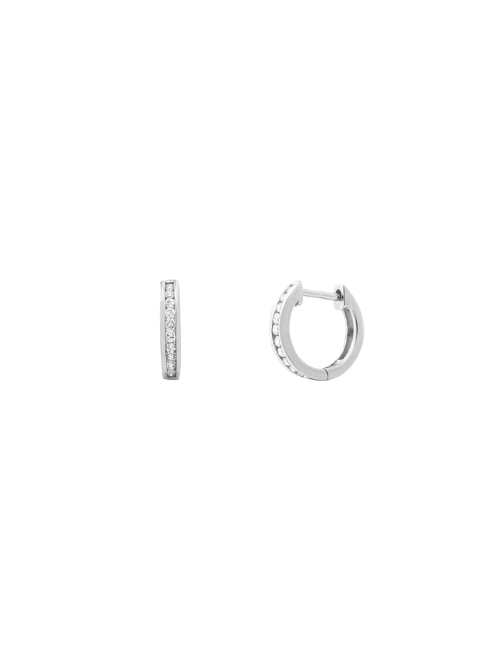Par Arracada Round Diamante 0.15 Ct