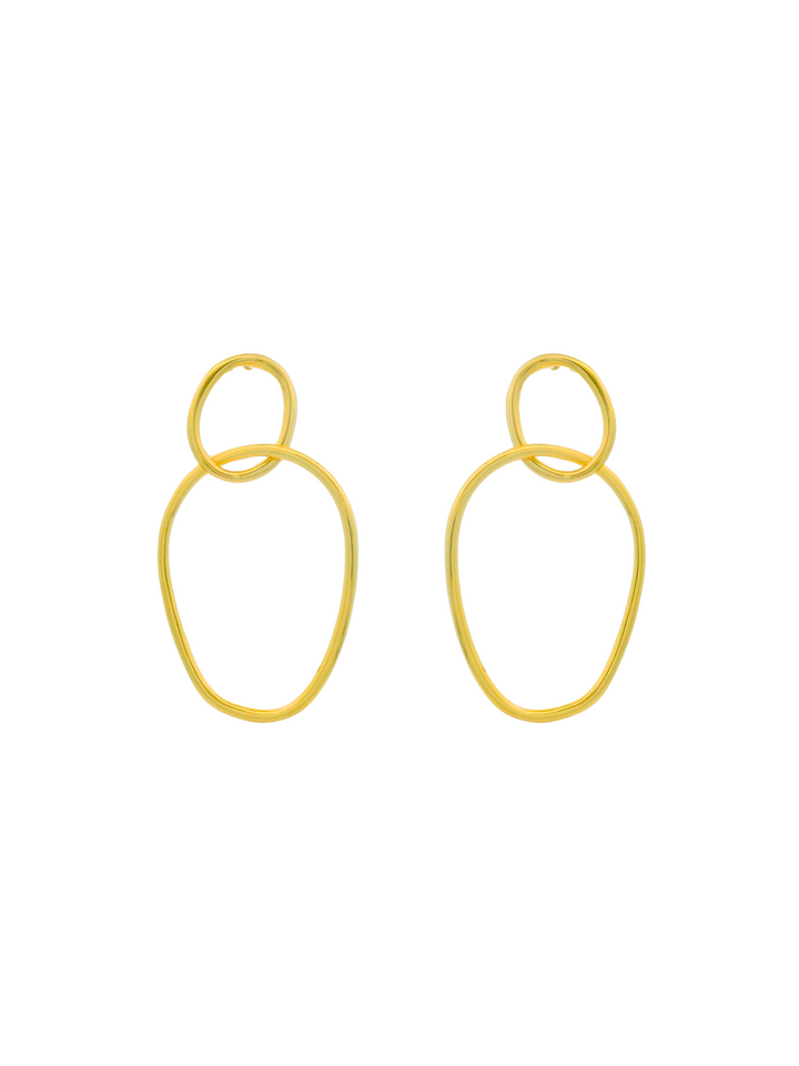 Par Arete Con Contorno Ovalado