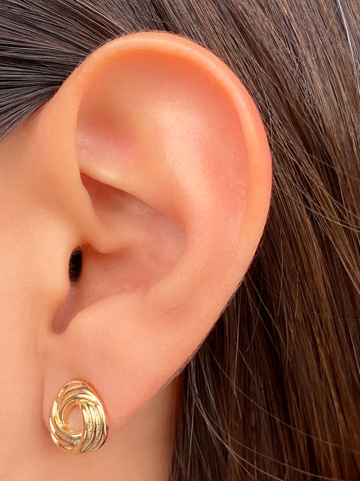 Par Arete Contorno Circulo Enlazado