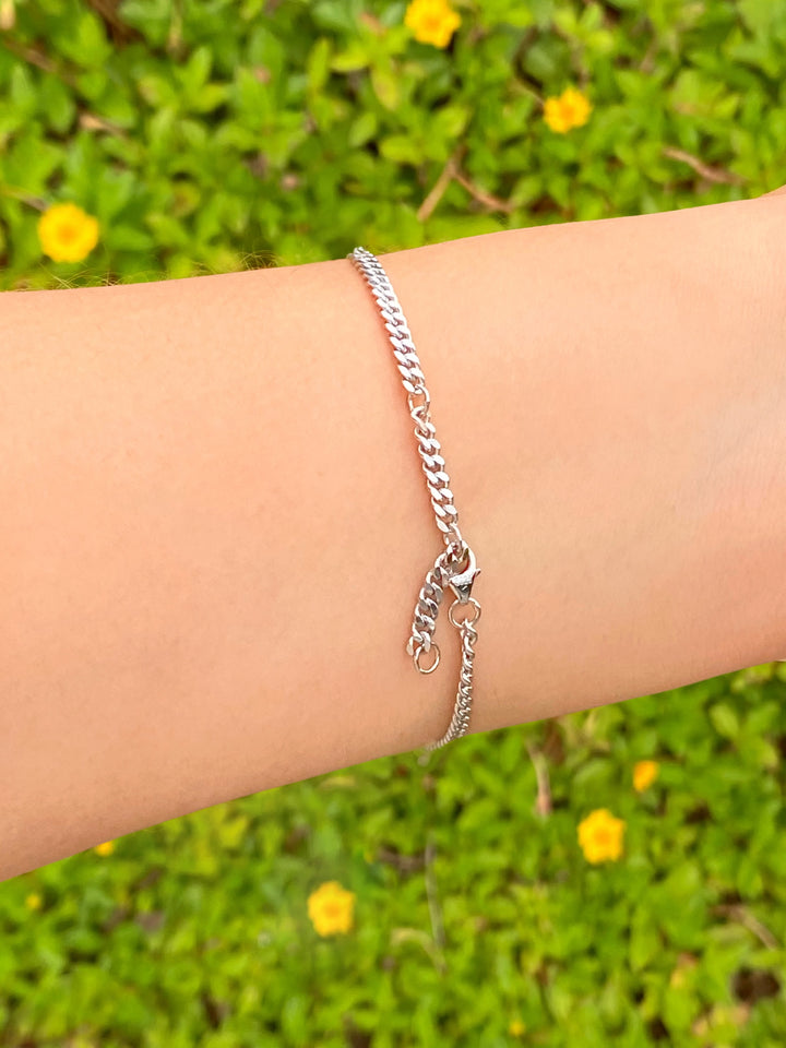 Pulsera Eslabones Moissanita Corte Princessa 1 CT