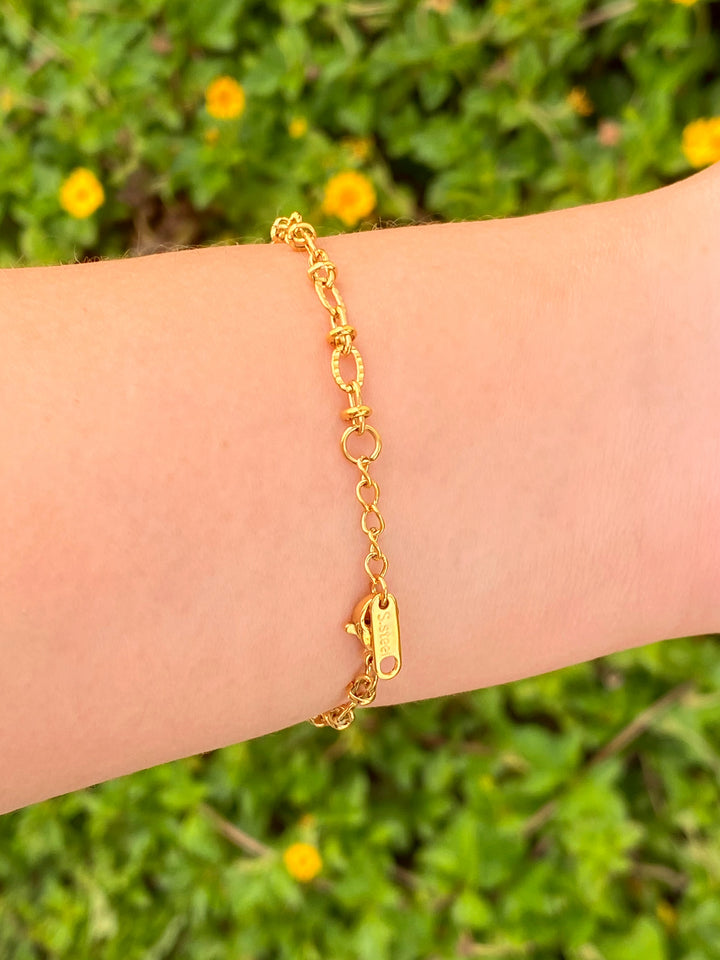 Pulsera Eslabones Ovalados Enlazados