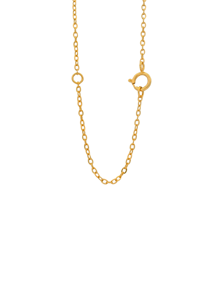 Collar Cruz Zirconias Circulares