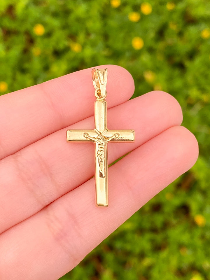 Dije Crucifijo 30 mm Oro 14k