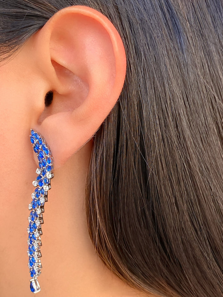 Par Arete Espiga Con Zirconias