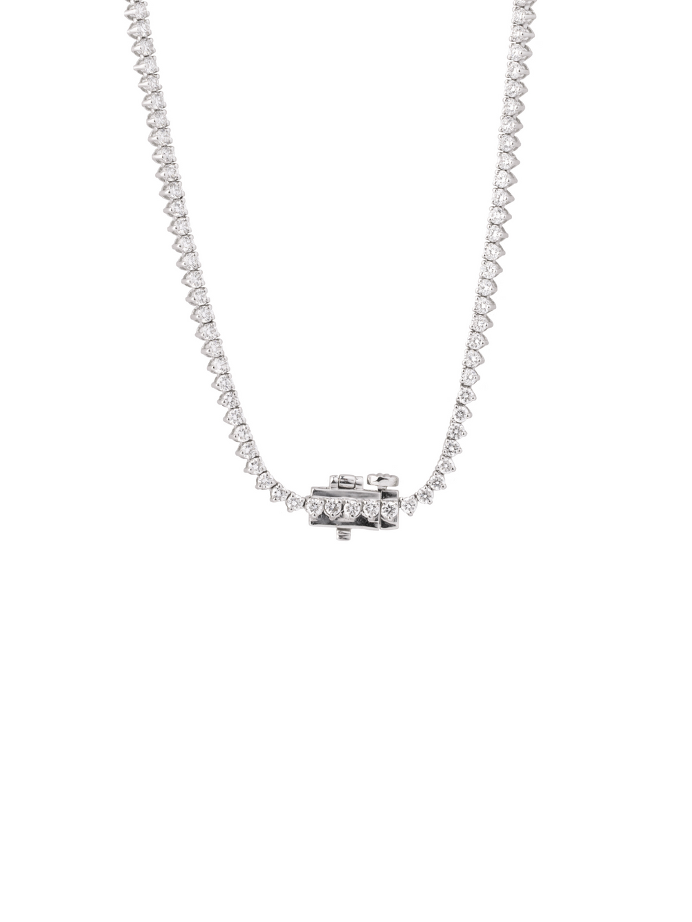 Riviera Tennis Necklace 6.42 Ct Diamantes Lab Grown