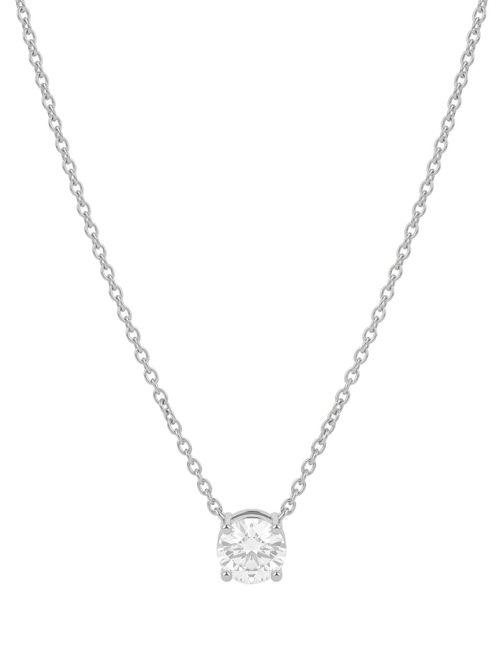 Collar Dije Solitario Diamante Lab-Grown Corte Round 0.50 Ct