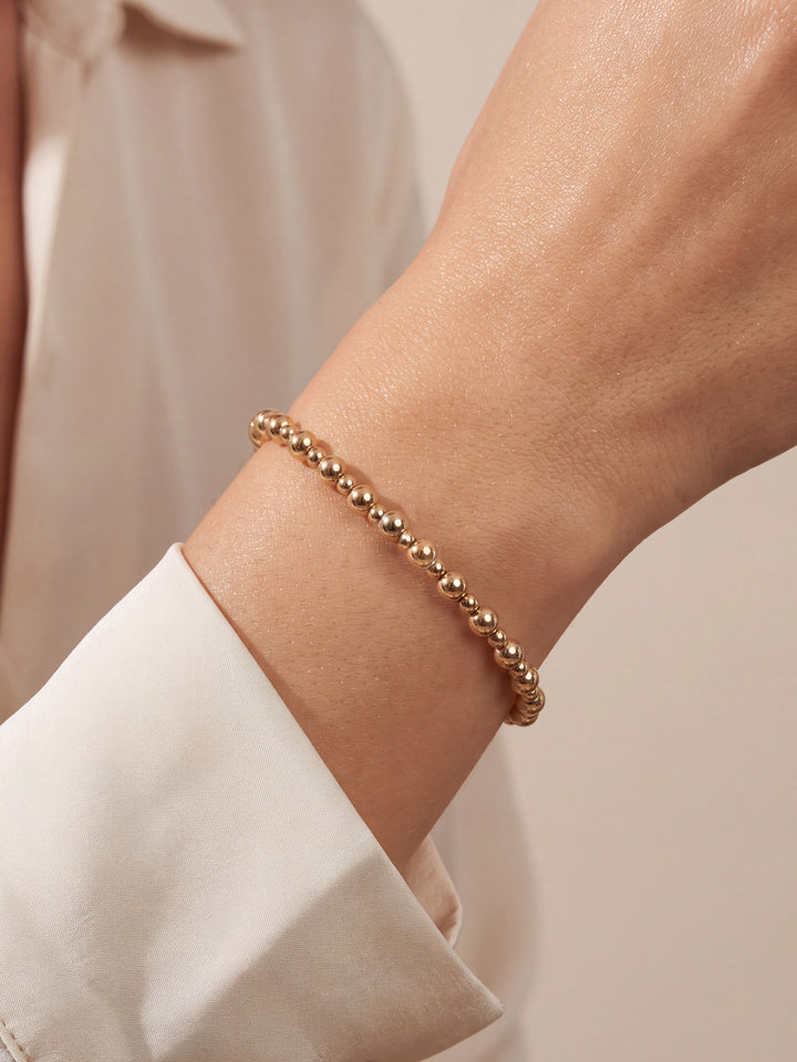 Pulseras Bolitas GoldFilled 2 mm y 4 mm