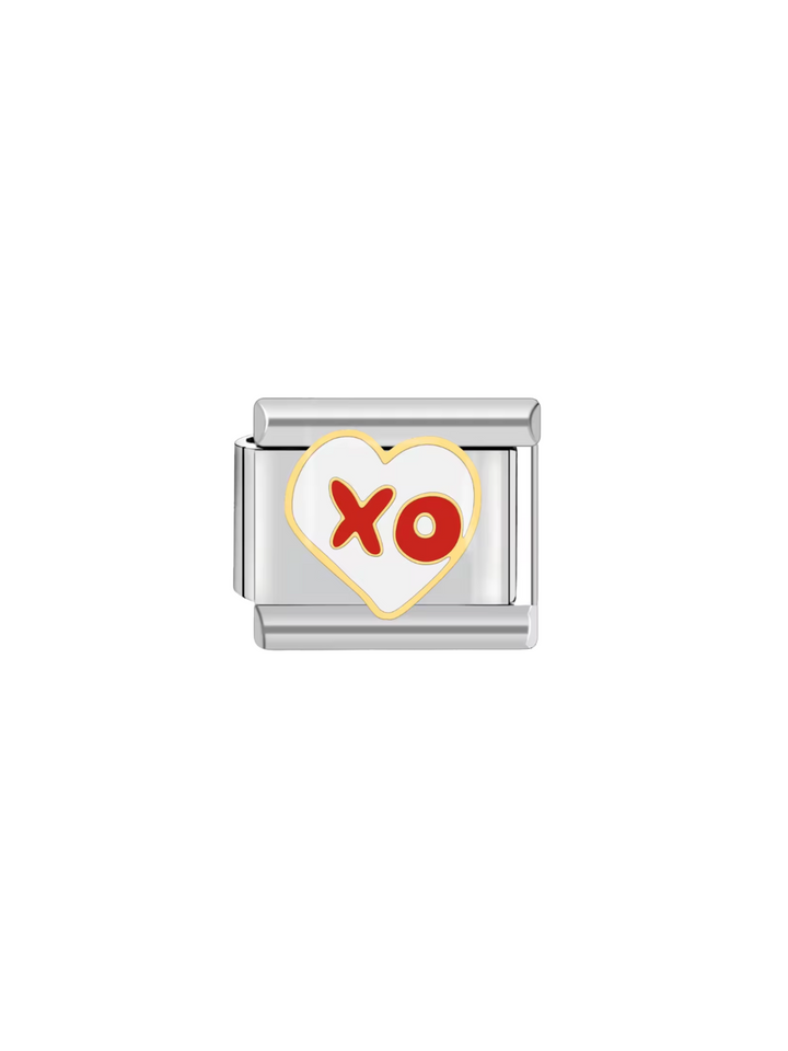 Charm Corazon Blanco XO