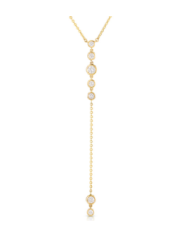 Collar Tira Zirconias Con Bisel