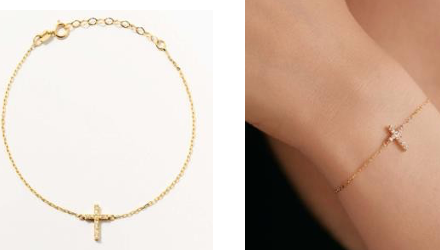 Pulsera Cruz Zirconias