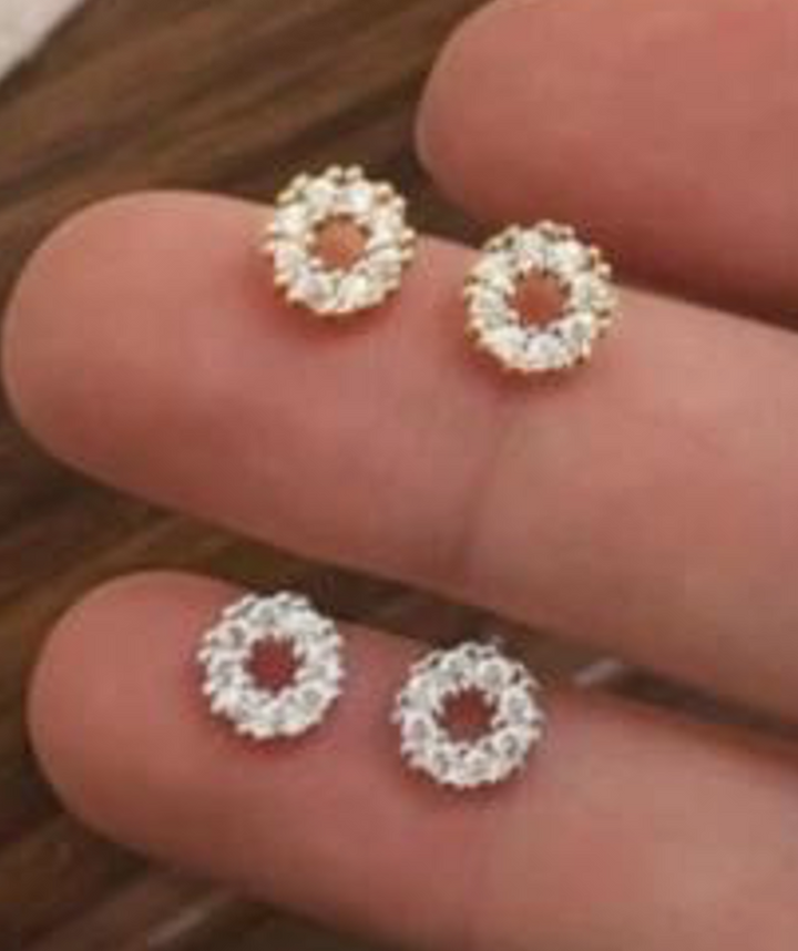 Par Arete Mini Contorno Circulo