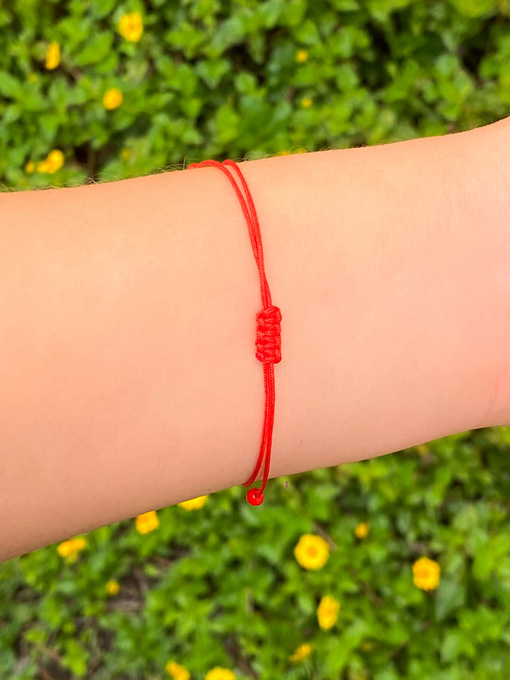 Pulsera Hilo Rojo Con Ojo Azul