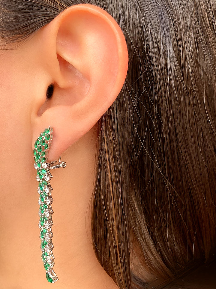 Par Arete Espiga Con Zirconias