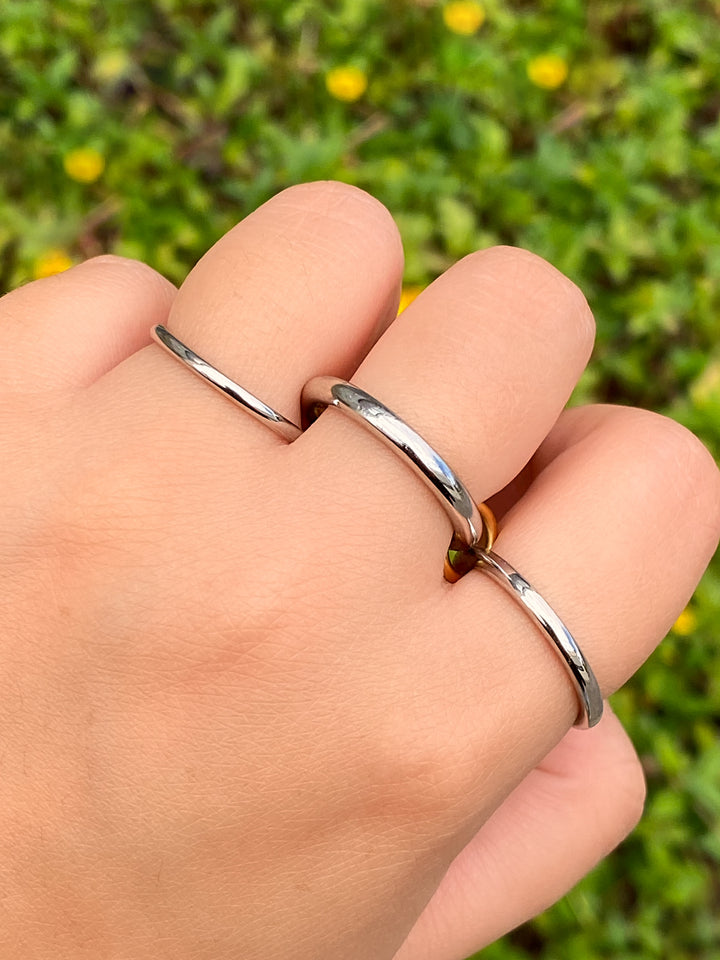 Anillo Triple Argolla Liso