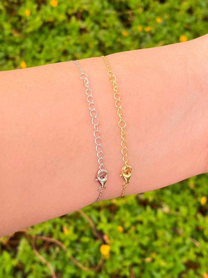 Pulsera Con Zirconias Gota y Redondas