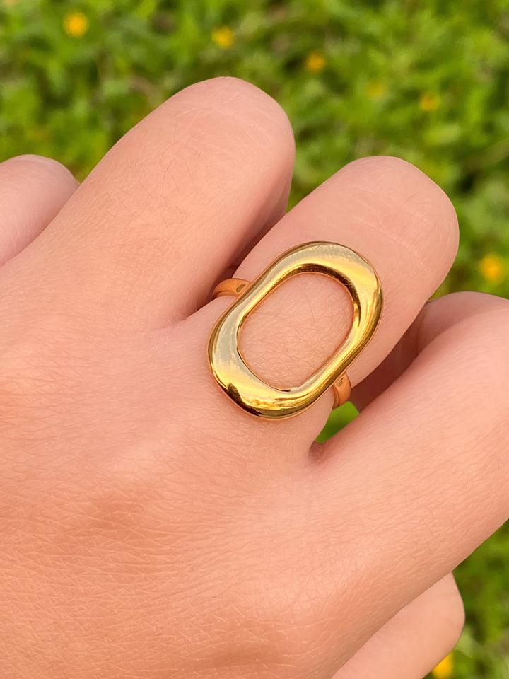 Anillo Con Ovalo Semi Ajustable