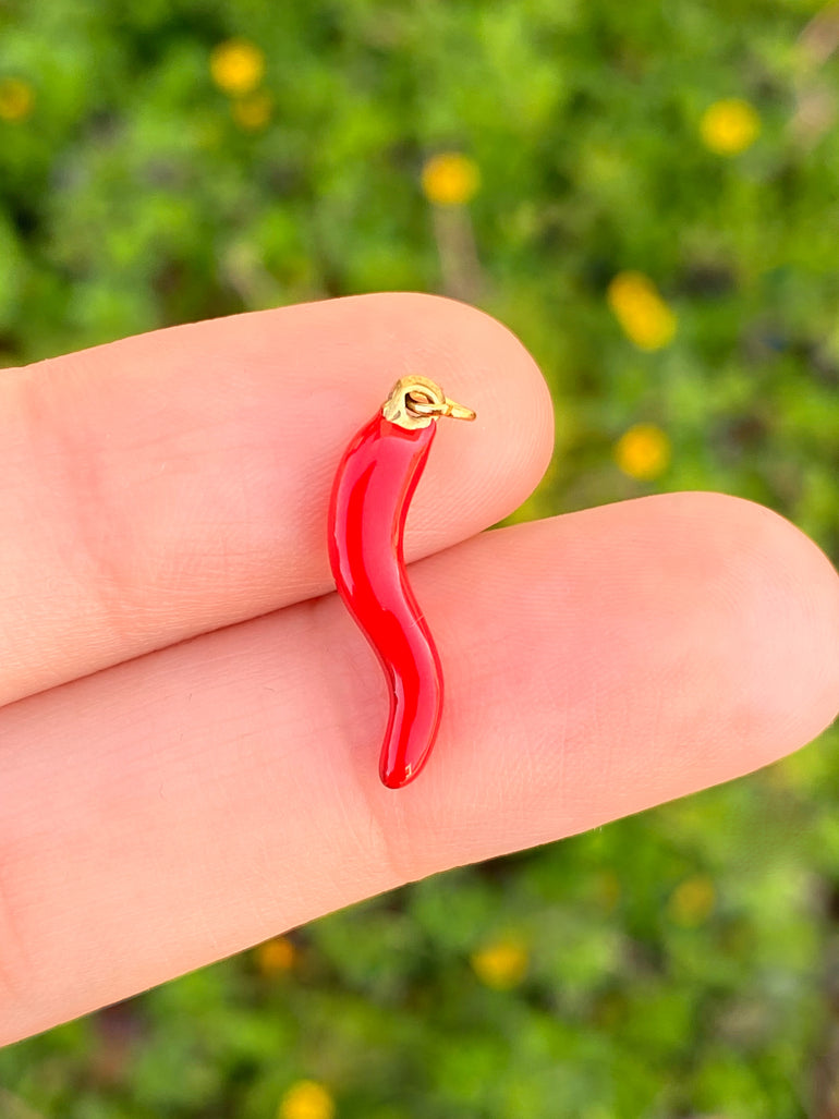 Dije Cuerno Rojo Italiano