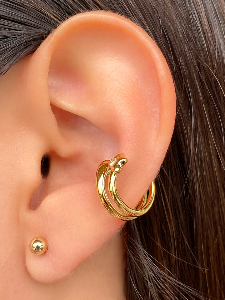 Ear Cuff Doble Con Estrella