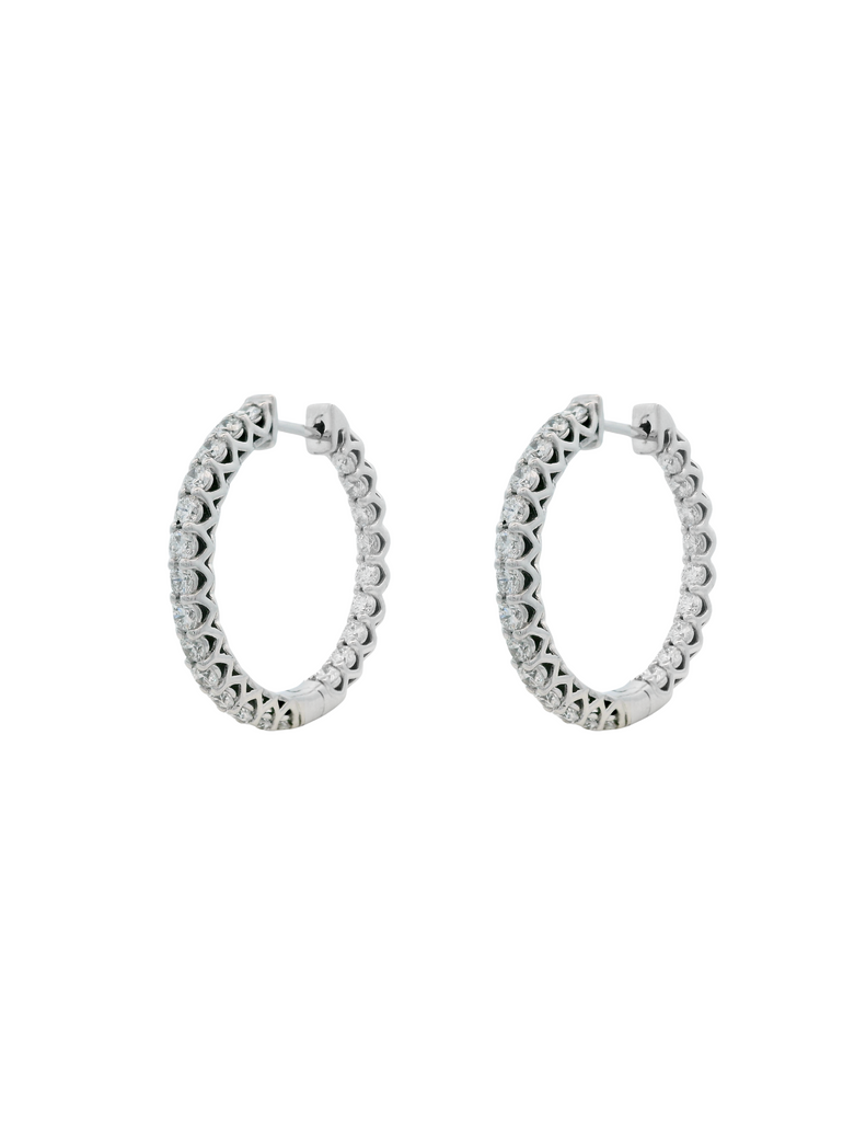 Par Arracadas 2.96 Ct Diamantes Lab Grown