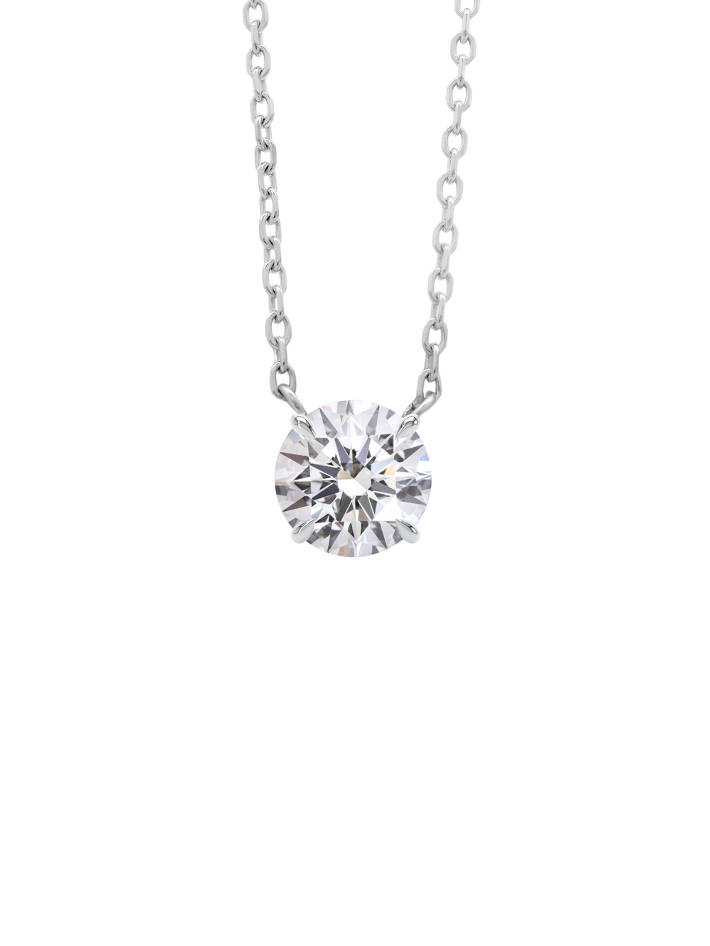 Collar Solitario 1.5 Ct Diamantes Lab Grown
