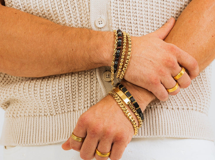 Brazalete Bolitas Doradas