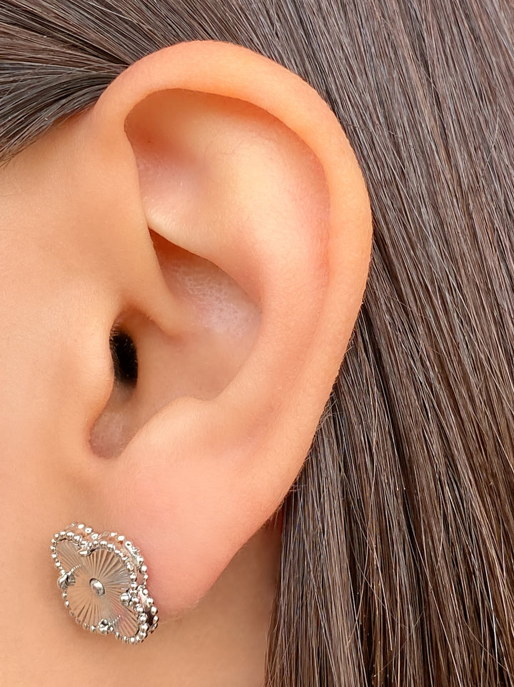 Par Arete Trebol Cuatro Hojas