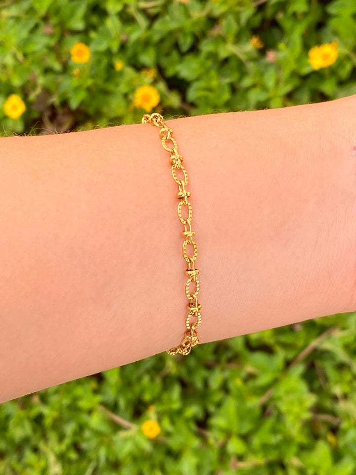 Pulsera Eslabones Ovalados Enlazados