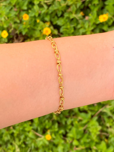 Pulsera Eslabones Ovalados Enlazados