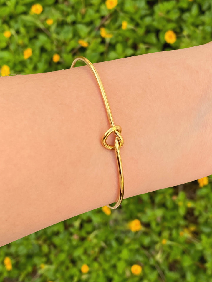 Brazalete Abierto Corazon Nudo