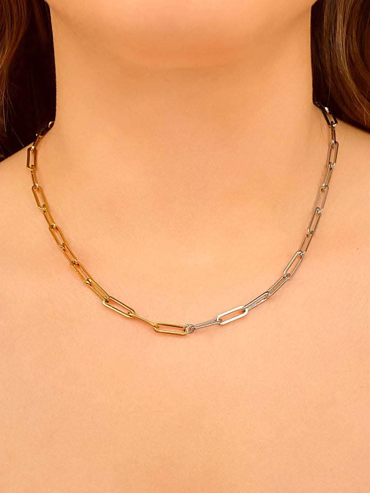 Collar Eslabon Combinado 4 mm