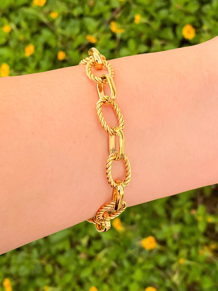 Pulsera Ovalado Enlazado Trenzado