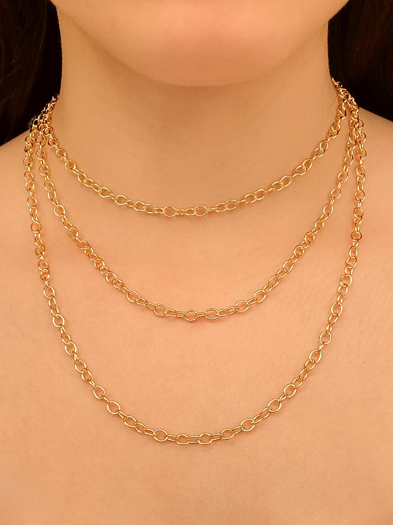 Collar Eslabon Ovalados