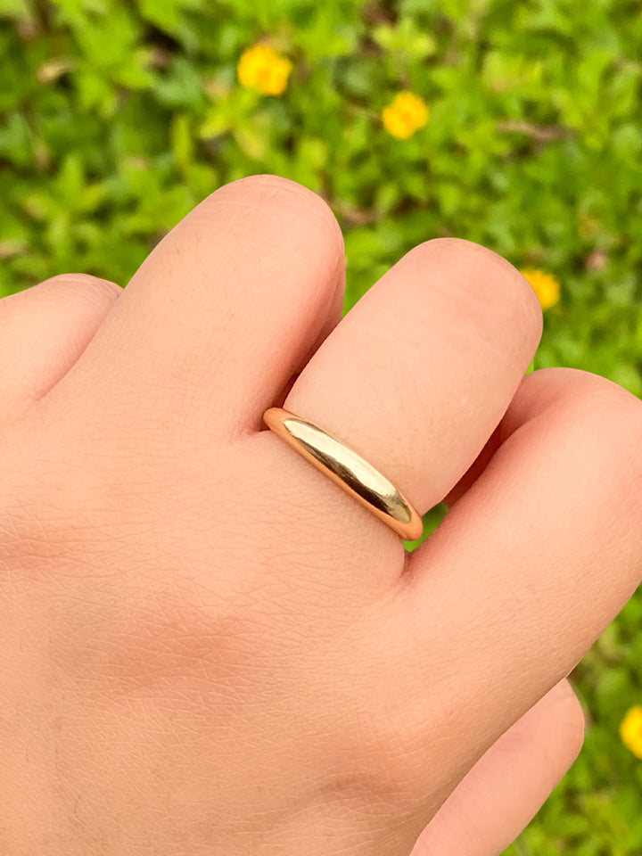 Anillo Liso Oro 14k