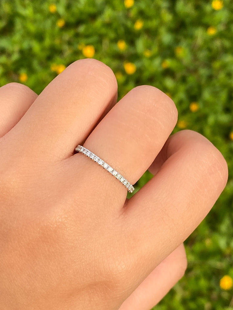 Anillo Churumbela Con Diamantes Oro Blanco 14k