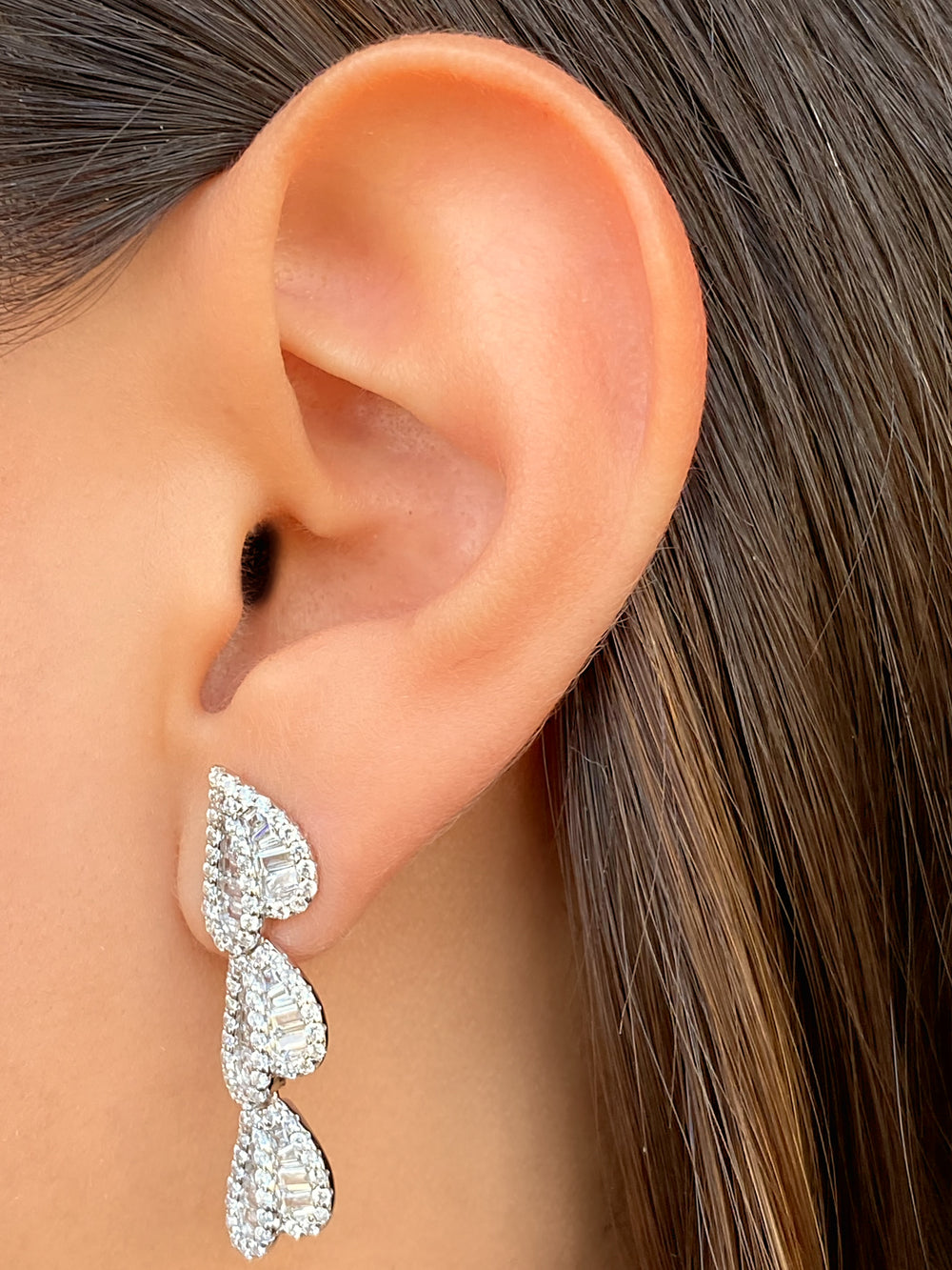 Par Arete Con Triple Gota