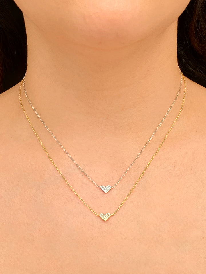 Collar Con Corazon Zirconias